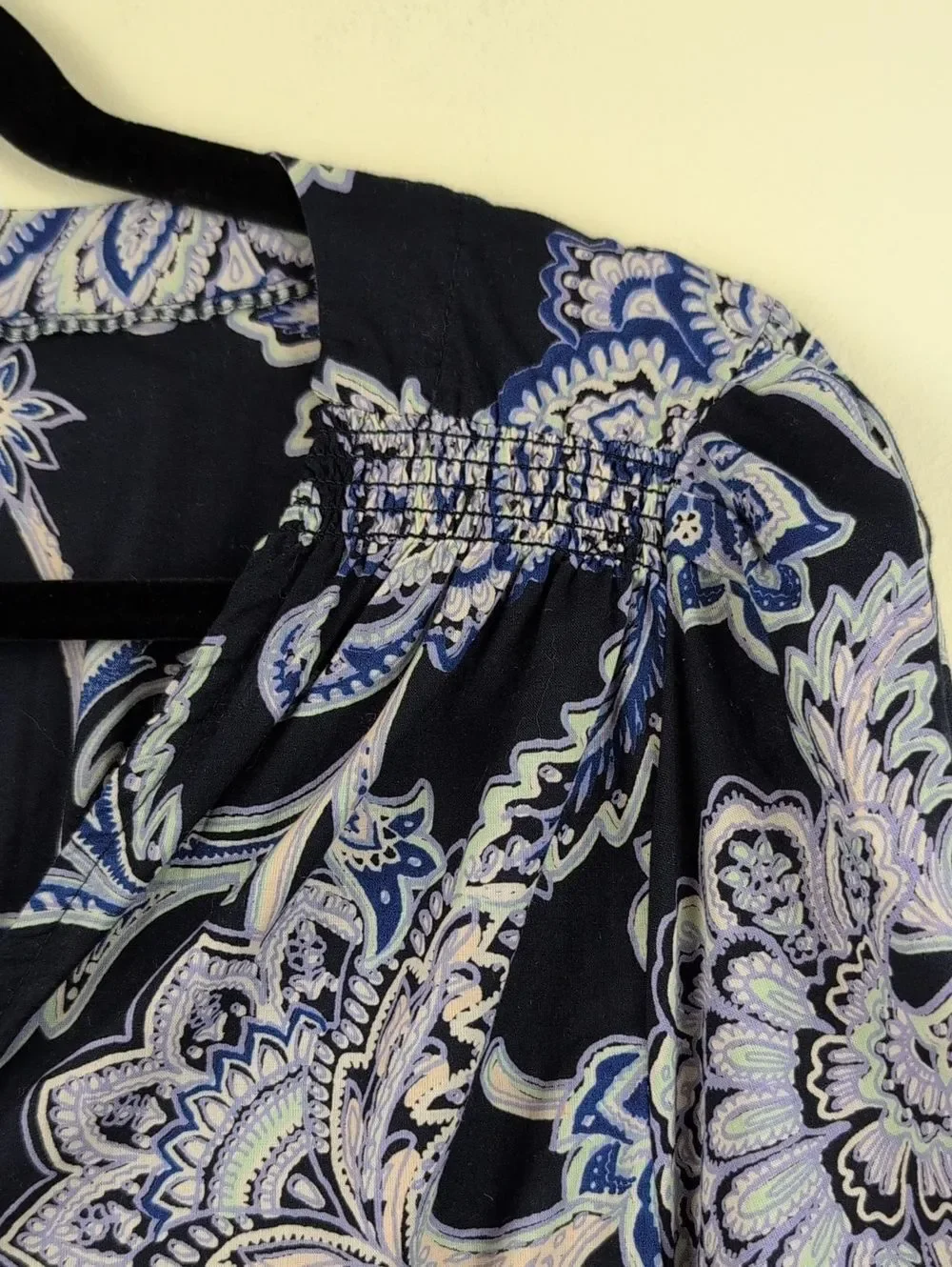 Fat Face Blue Maddox Palace Floral Dress Size 8 Cotton Comfy Easygoing